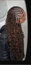 Long boho braids