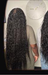 Natural textured hairstyle